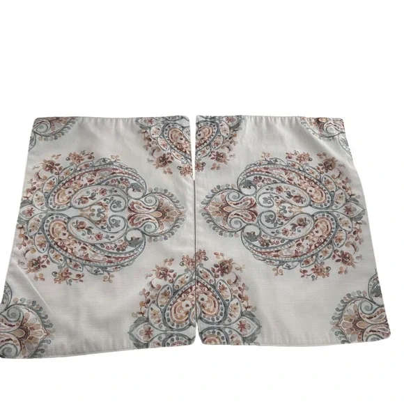 Nicole Miller Home Decorative‎ Place mats set of 2 13x18 Moroccan paisley read c