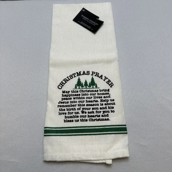 Robert‎ Stanley Christmas Prayer Kitchen Tea Towel 16