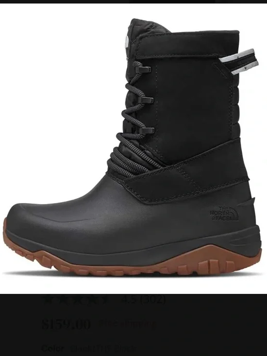 EUC TNF Yukiona Mid Boot