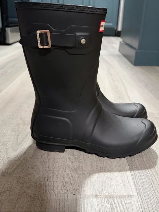 Hunter Original Short Black Rain Boots Women’s Size 9