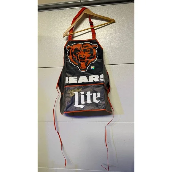 Chicago Bears Miller Lite NFL Football‎ Grilling BBQ Apron