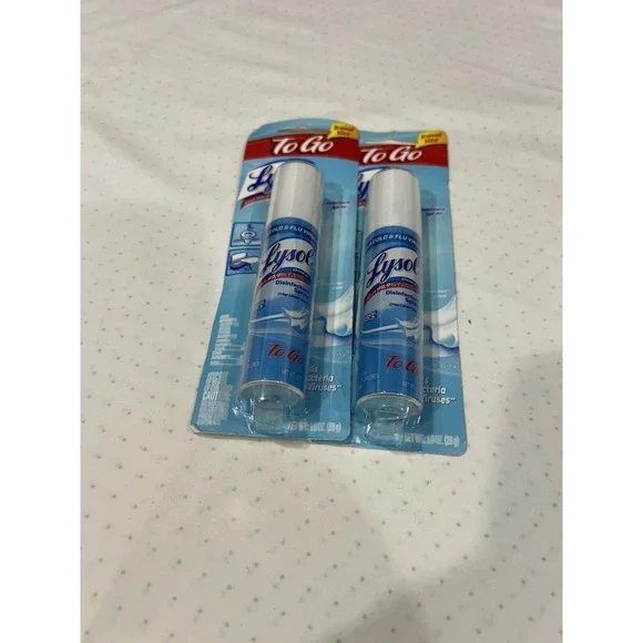 lysol to go Spray, 1.0oz, Crisp Linen Lot Of 2