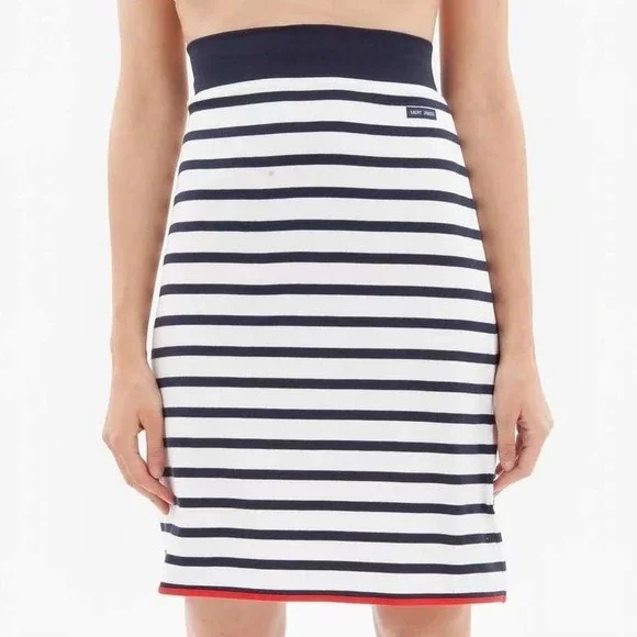 $99 NWOT XS St James Atelier & Other Stories	striped blue white red cotton skirt