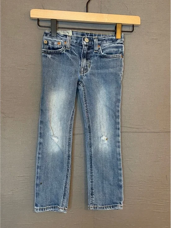 Polo Ralph Lauren Toddler Boys Distressed Denim Jeans Blue Size 4/4T Stretch