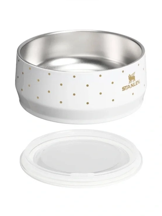 Stanley 24 oz Stainless Steel Pet Bowl Frost Polka Dot