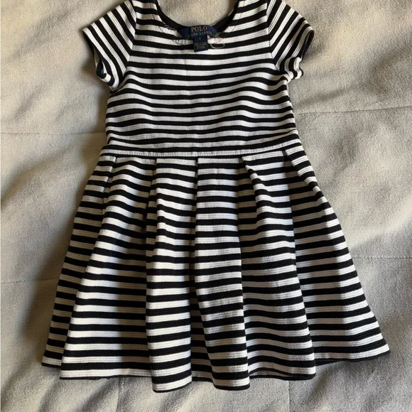 POLO RALPH RAUREN GIRL'S STRIPED DRESS Size 5