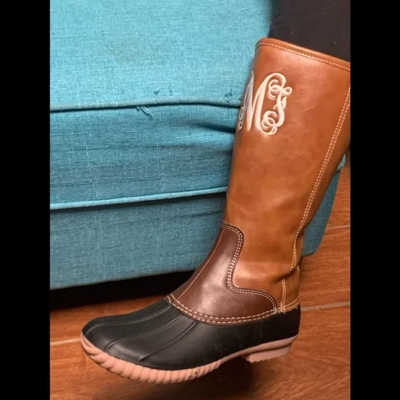 Monogrammed‎ Duck Boots 🥾