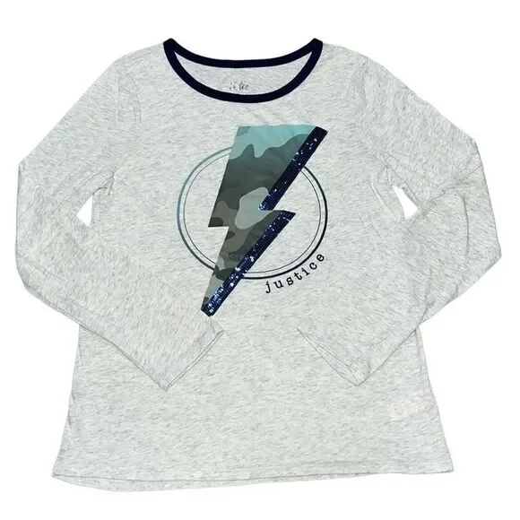 Justice Long Sleeve Graphic Tee