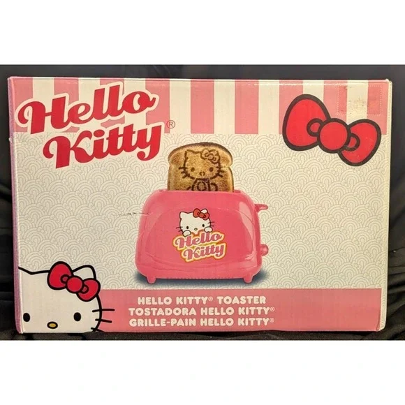 HELLO KITTY Sanrio  lisenced‎ Full Size 2-SLICE COOL TOUCH TOASTER Brand New