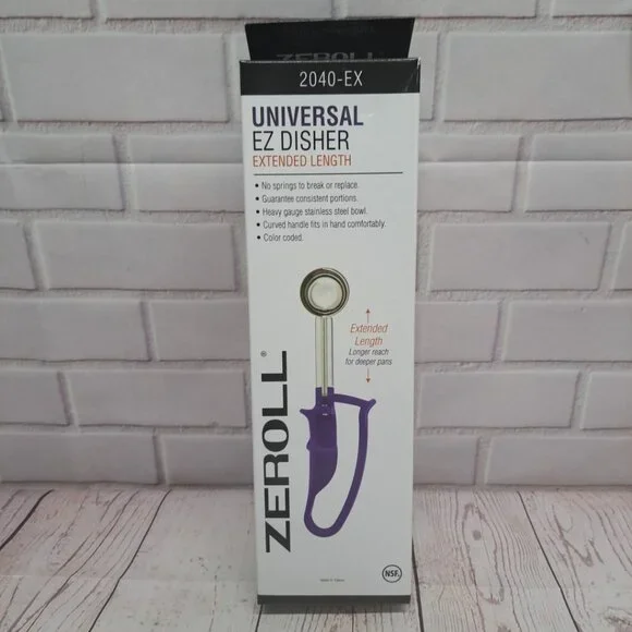 Zeroll Universal EZ Disher Extended Length 2040-EX Sealed‎ New In Box