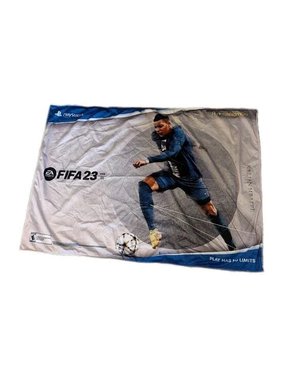 FIFA 23 Kylian Mbappe PlayStation HyperMotion GameStop Promo Fabric Banner Flag