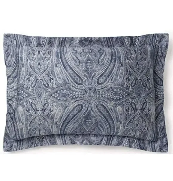 Ralph Lauren Set Of 2 ALLISTER New $115 King Sham Pillow Case Sham Blue 36x18