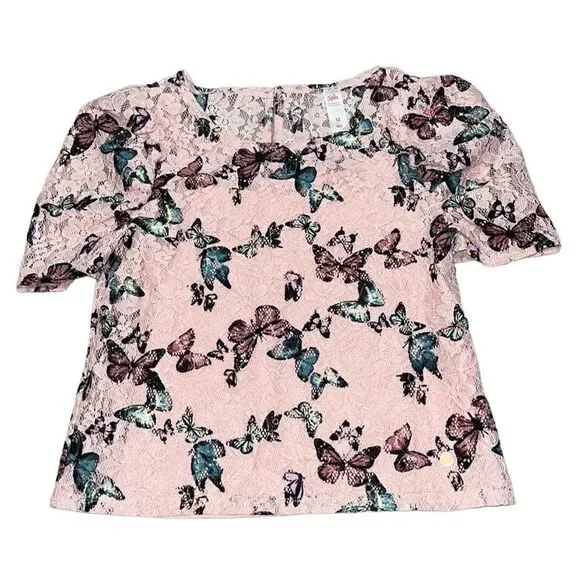 Justice Lace Cropped Top