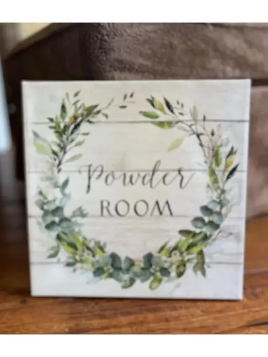 Powder Room Decorative Wall Art Canvas