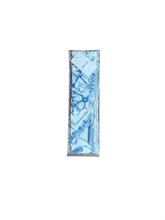 Dior Blue and White Floral Silk Scarf Wrap