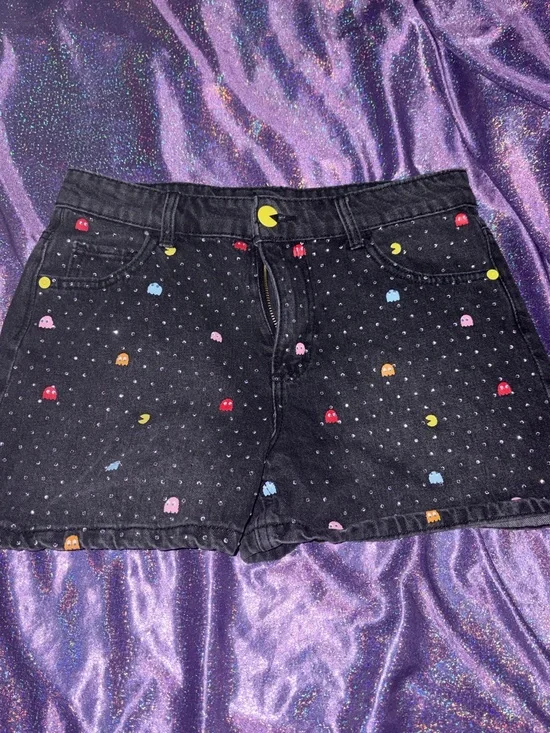 Justice Pac-Man Rhinestone Shorts