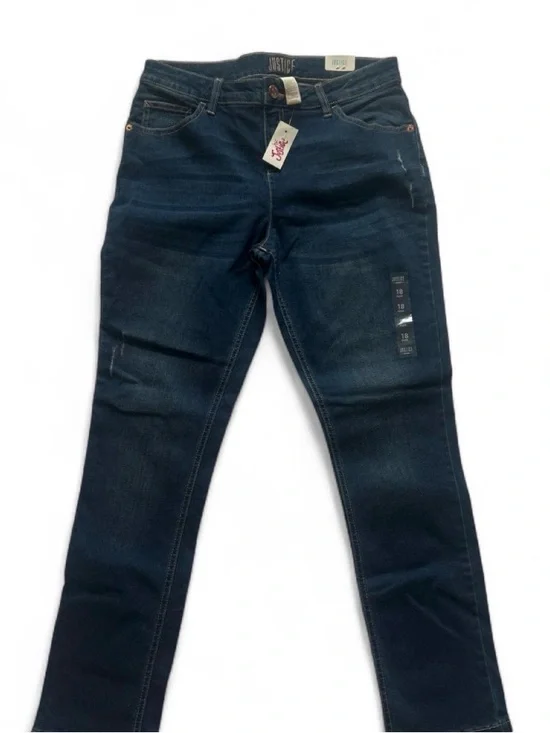 Justice Girls Dark Blue Slim Jeans