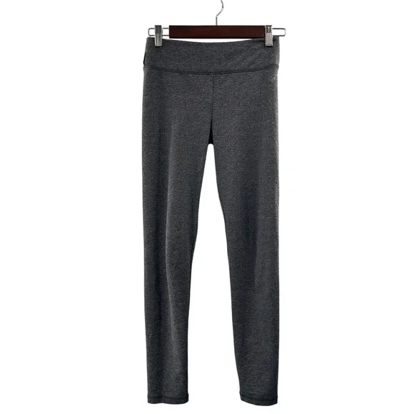 Justice Girls Gray‎ Leggings Size 12 Polyester & Spandex Youth Athletic Stretch