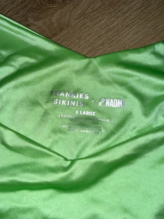 Frankie's Bikinis Neon Green Swim Top