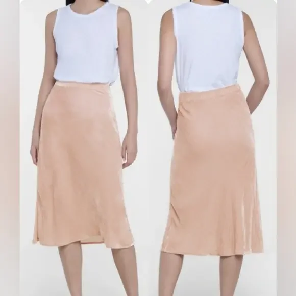 NWOT Anthropologie VELVET‎ Taelyn Midi Skirt Large (Imperfect) $288