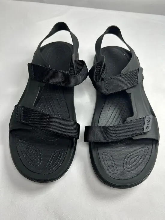 NWOT Crocs Swiftwater Expedition Sandal Shoes Strap  Black Rubber  men Size 11 M