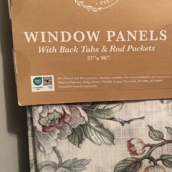 Moss & Willow Beige 37”W x 96”L Curtain Panels Bundle Lot of 2 Please Read