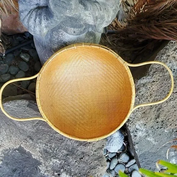Vintage Woven Colander Basket
