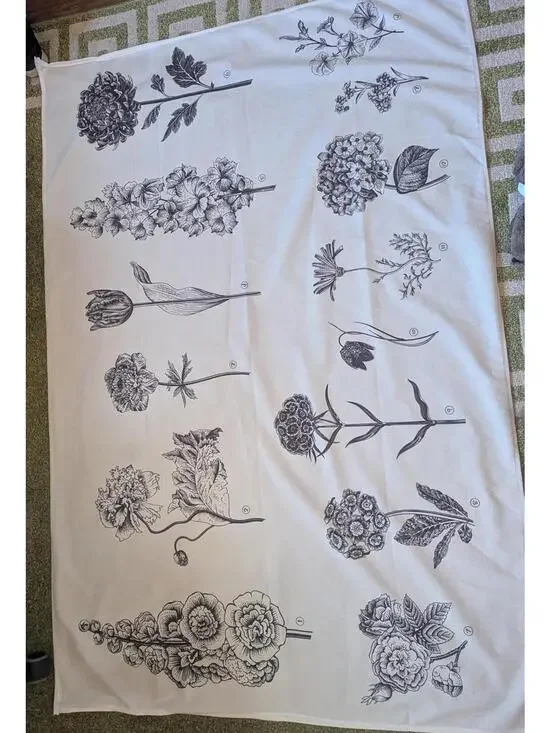 Floral Print 100% Flannel Tapestry 150x100 cm