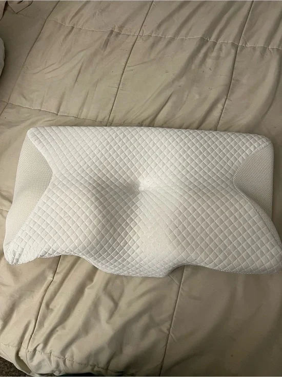 Ergonomic Contour Support Pillow in White