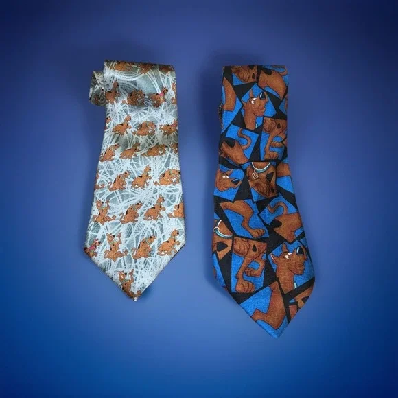 Scooby-Doo Ties, Lot Of 2.  Cartoon Network 2001. VINTAGE!!