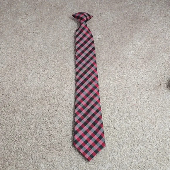Clip-On Plaid Tie (15