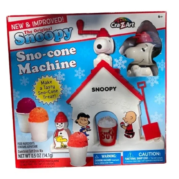 Cra-Z-Art The Original Snoopy Sno-cone Machine Nostalgia NEW In Sealed Box