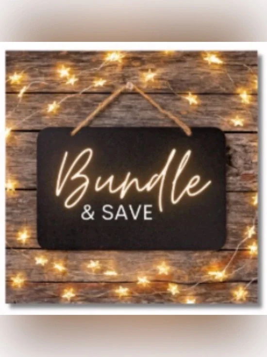 Bundle & Save Decorative Sign - Black with Warm White Lights