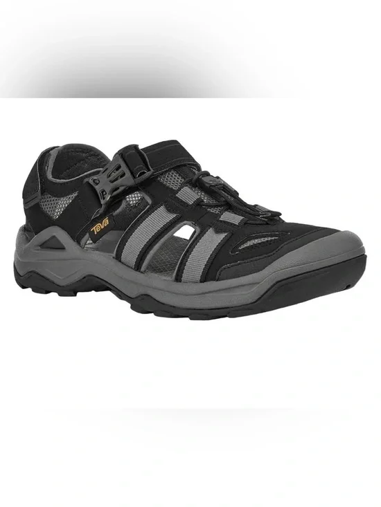 NWB Teva Black and Gray Men's Outdoor Sport Sandal, Size 13