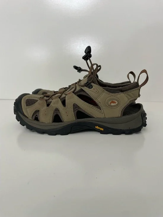 Simms StreamTread Nubuck Leather Water Hiking Fishing Shoe, Mens size 8