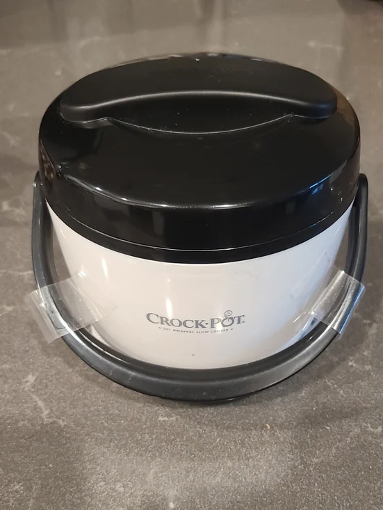 Crock-Pot Small Portable Luncj Warmer - White & Black