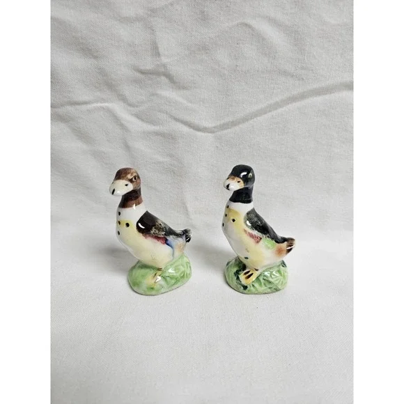 Vintage Duck Salt And Pepper Shakers Japan