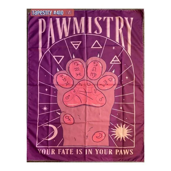 Pink Cute Palmisty‎ Cat Tapestry Hanging Wall Decor