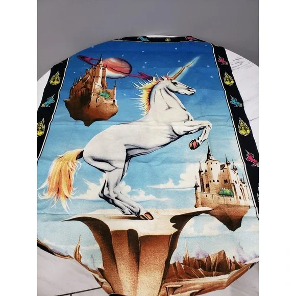 Vintage Space Tapestry Psychedelic Unicorn Stoner Decor Hippie‎ Celestial 70s