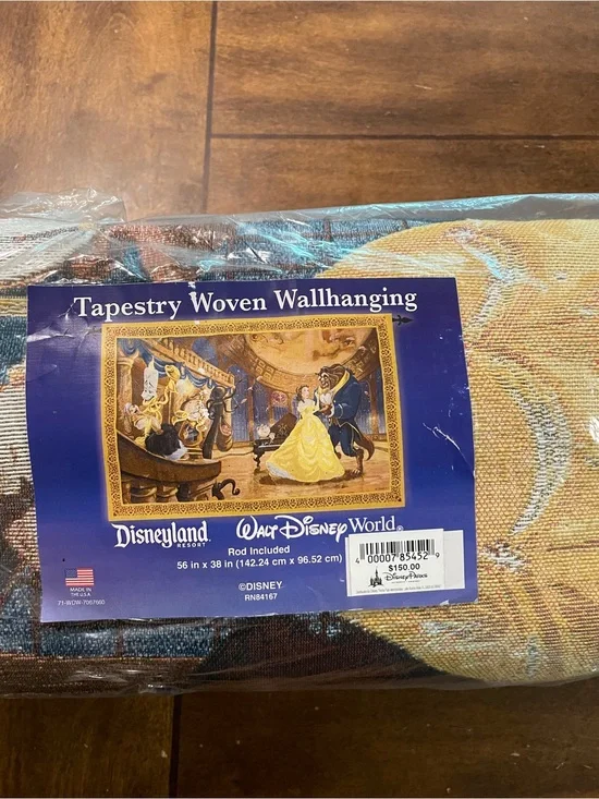 Disney Beauty and the Beast Tapestry - Blue and Yellow