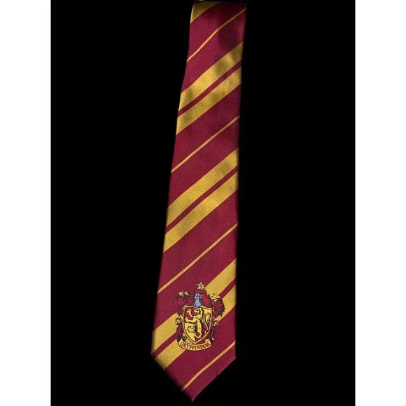 Harry Potter Gryffindor House  Neck Tie With Crest .  Made In USA.