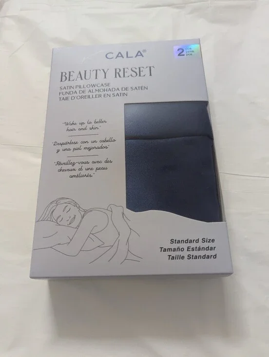 Beauty Reset Satin Pillowcase - Navy