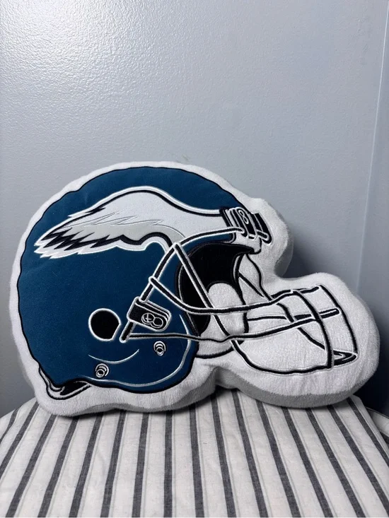 Philadelphia Eagles helmet plush pillow