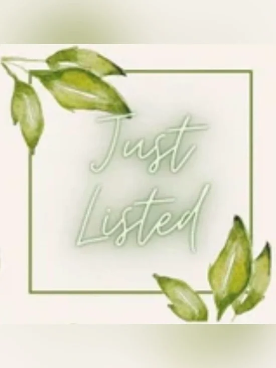 Just Listed Decorative Sign in Light Green