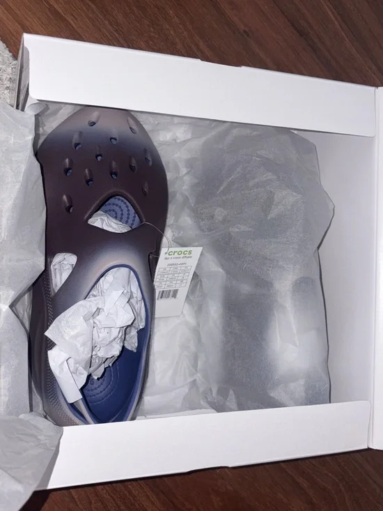 CROCS x DYZ Men’s Navy and Brown LiteRide Foam Clog