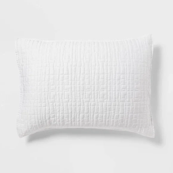 King TENCEL® Quilt Sham White - Threshold