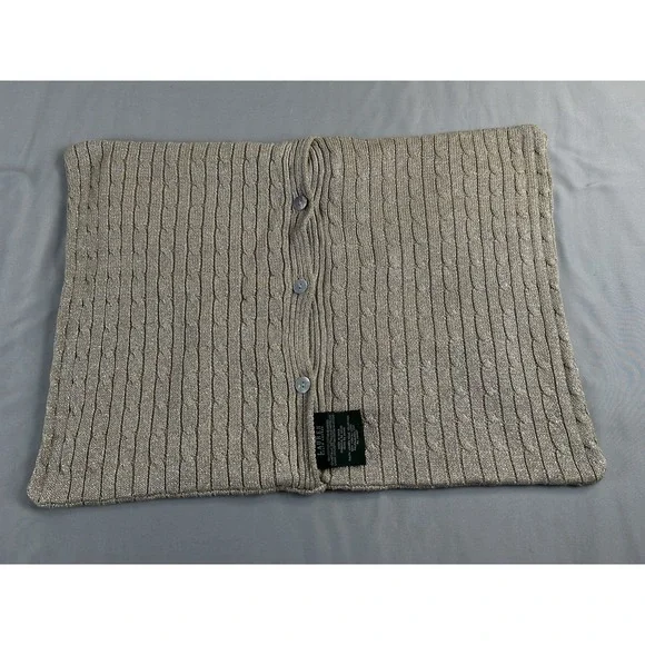 Lauren‎ Ralph Lauren Decorative Pillowcase Textured Knit Neutral