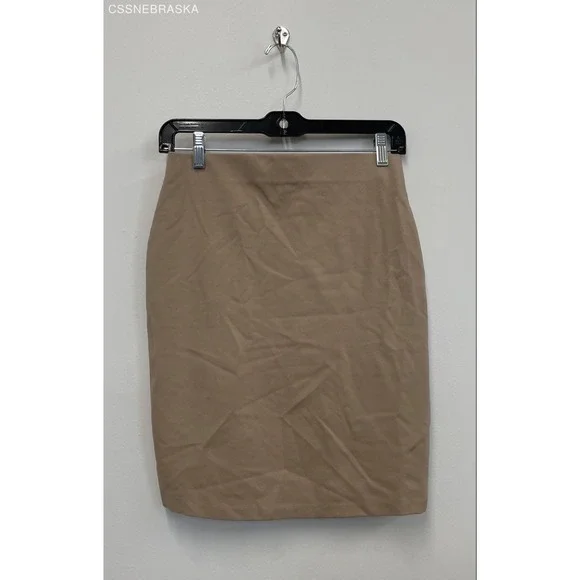 FOREVER 21 Tan Pencil Skirt Stretch Above Knee - Size‎ M