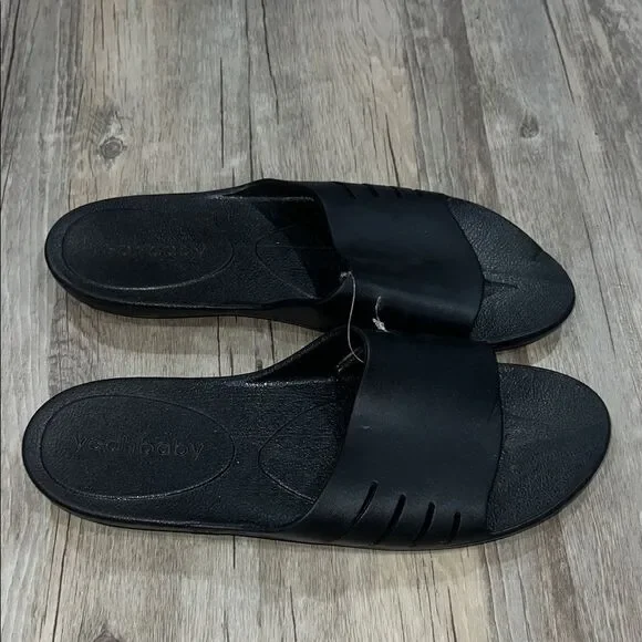 Men's Black Slide Sandals