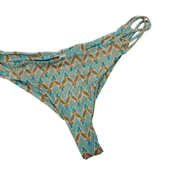 Frankies blue‎ pattern cheeky bikini bottoms